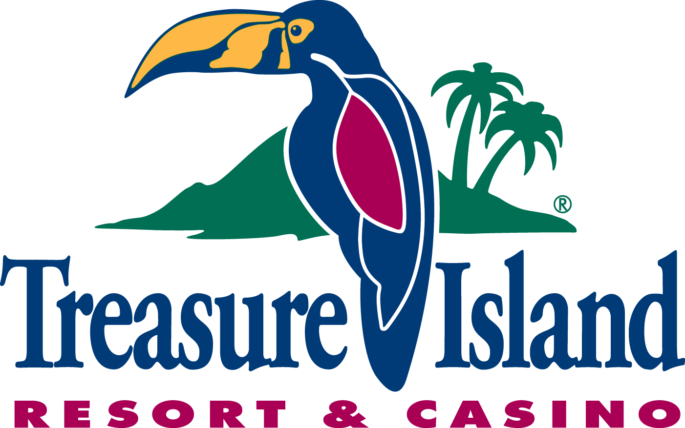 Kids Quest At Treasure Island Resort Casino - Treasure Island Resort And Casino Logo (1402x877), Png Download