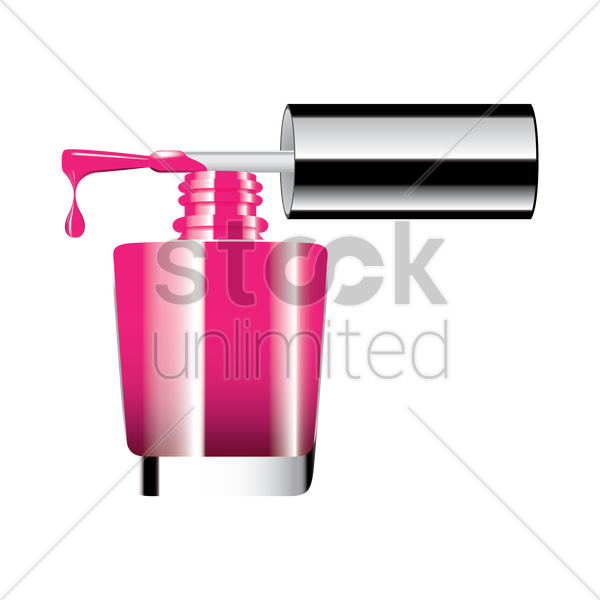 Cosmetics Clipart Cosmetics Nail - Nail Polish (600x600), Png Download