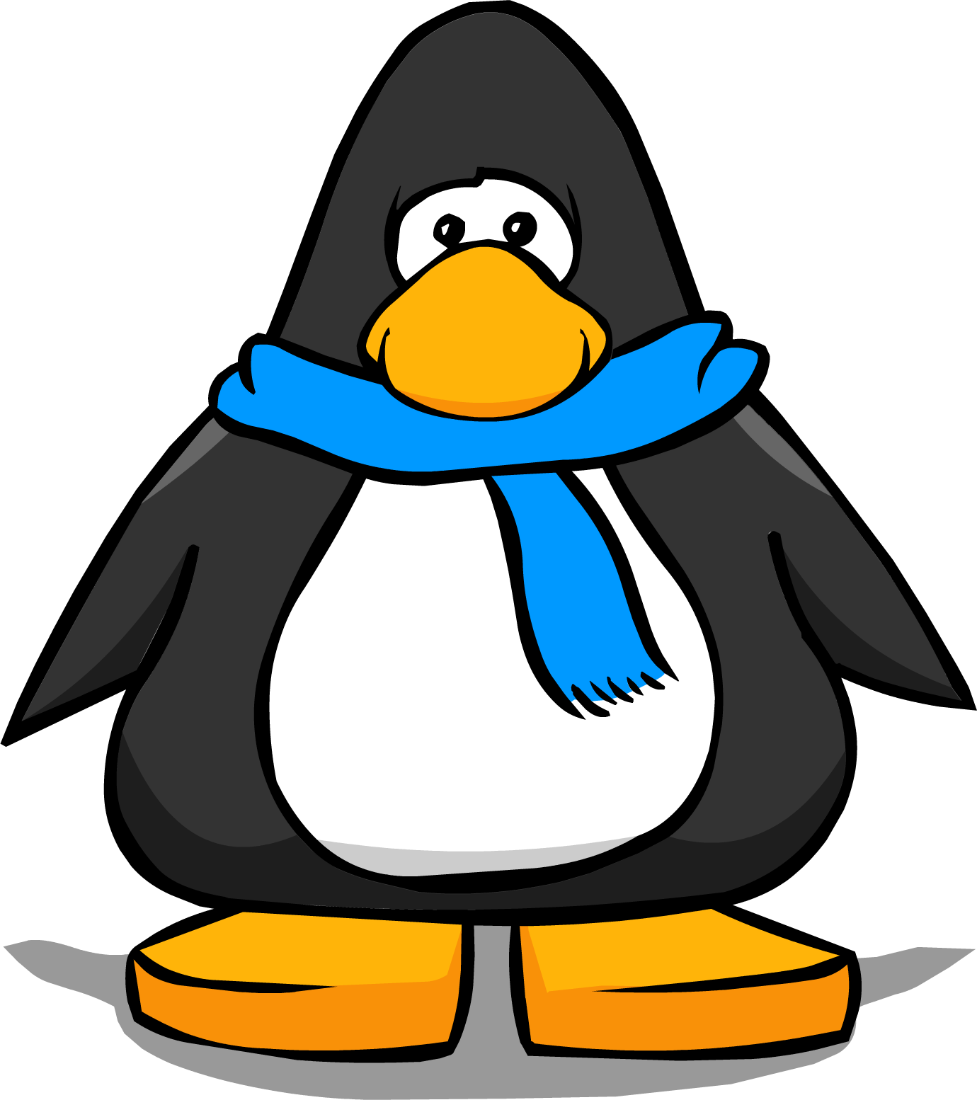 Blue Scarf Pc - Club Penguin (1380x1554), Png Download