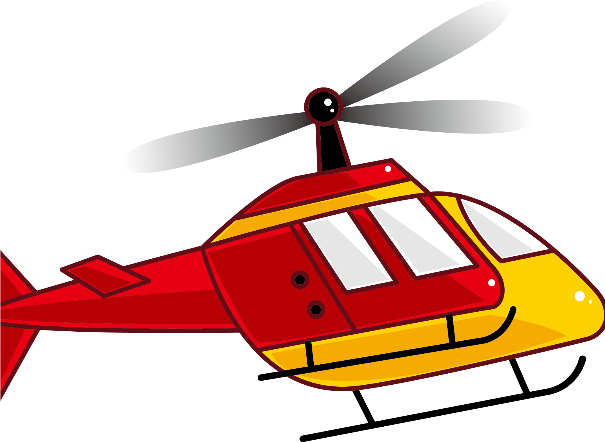 Helicopter Clipart Yellow Helicopter (2144x2144), Png Download