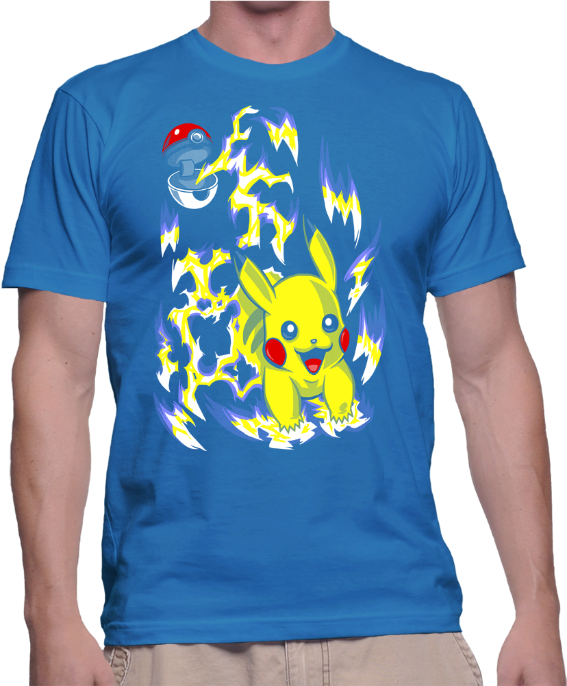 Pikachu Pokeball T-shirt (1020x1000), Png Download