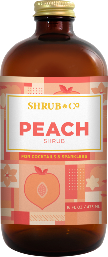 This Year's Batch Is Intensely Flavored And Mixes Well - Shrub & Co - Peach 16oz (430x1024), Png Download