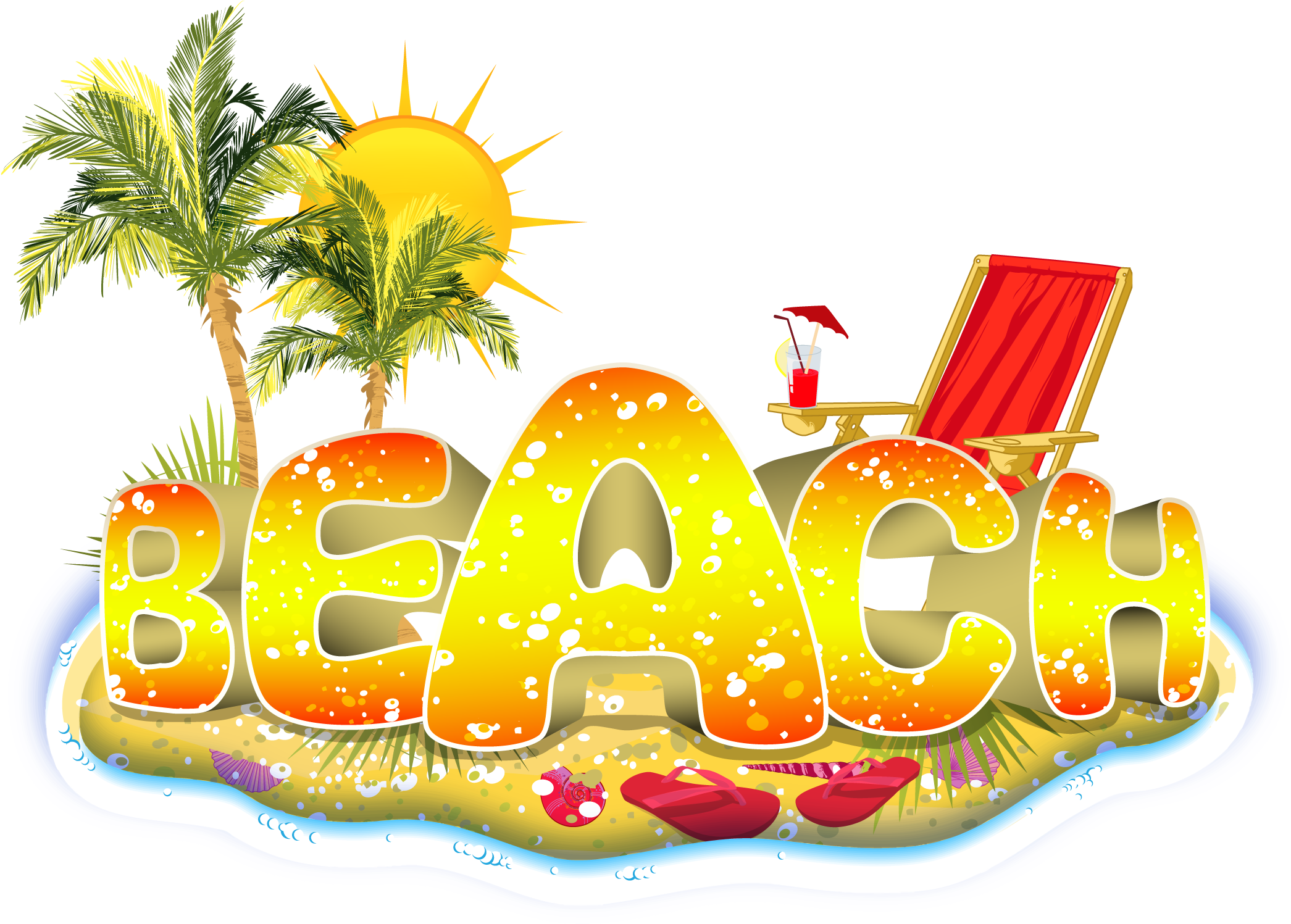 Beach Vacation Png (2100x1500), Png Download