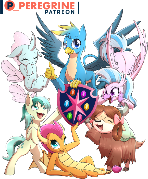 Dragon, Dragoness, Earth Pony, Female, Flying, Gallabetes, - Mlp Group (600x760), Png Download