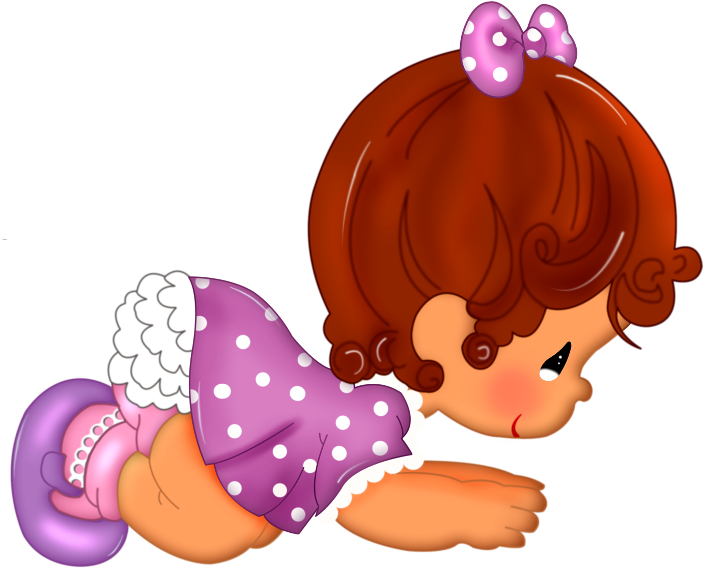 Image Freeuse Girl Cartoon Free Gallery Yopriceville - Baby Girl Clipart (1400x1154), Png Download