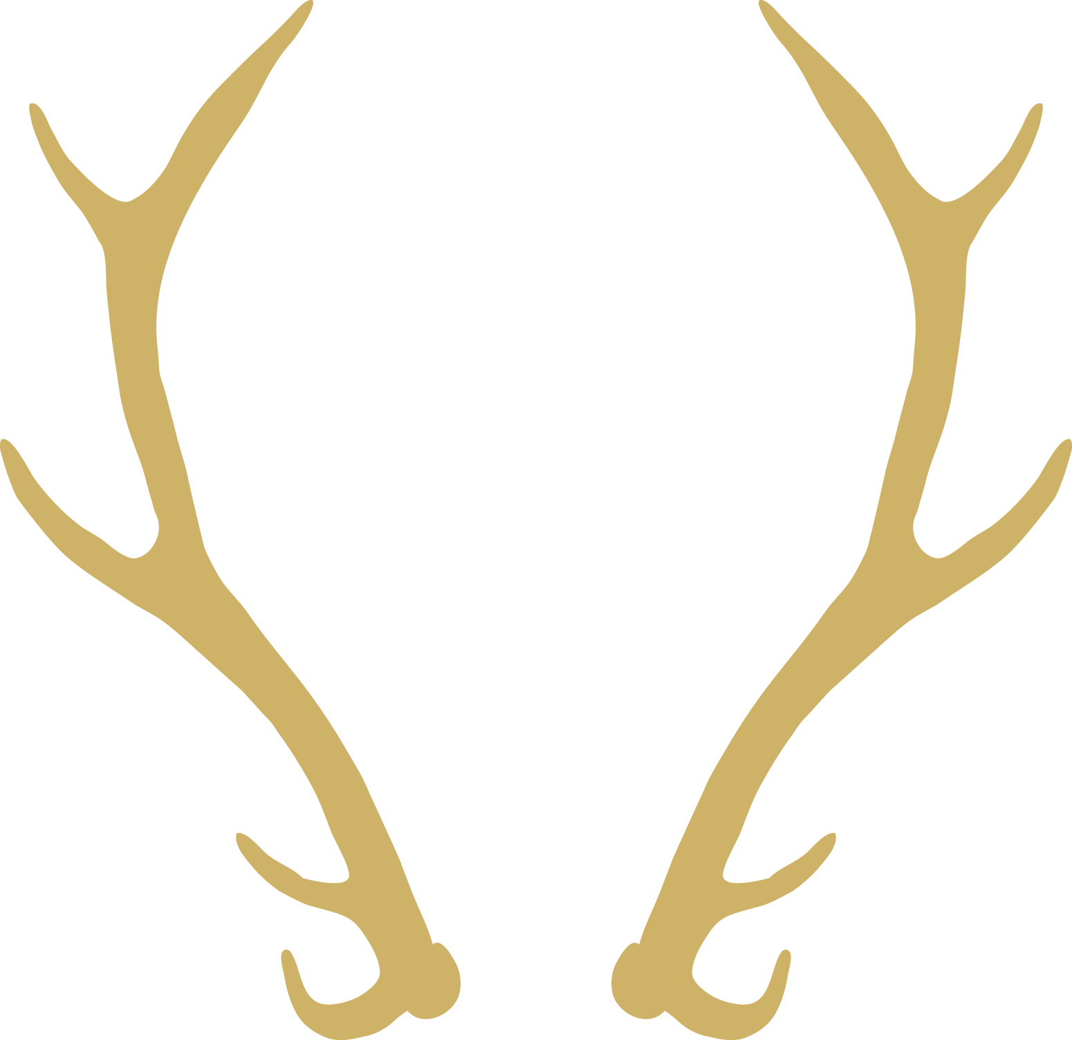 19 Antlers With Flowers Clipart Freeuse Stock Huge - Elk Wreath (1550x1503), Png Download