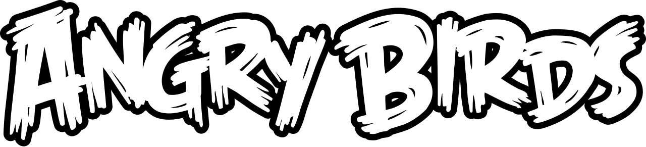 Angry Birds Logos - Angry Birds Logo Png (1280x291), Png Download