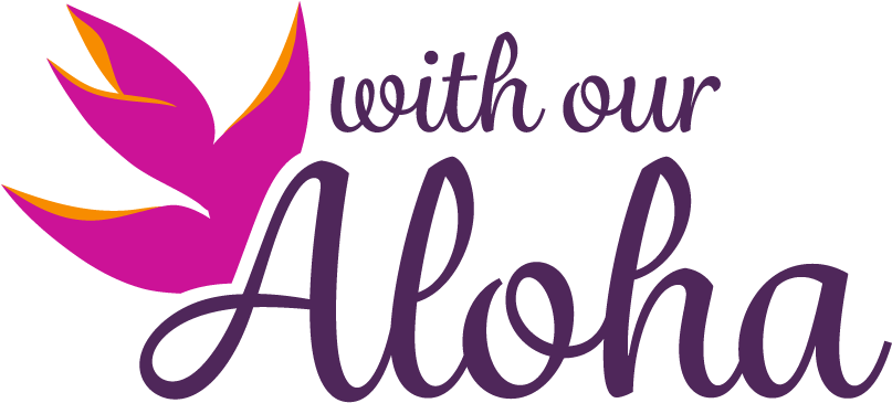 With Our Aloha - Will Wonka Golden Ticket Banner (850x438), Png Download