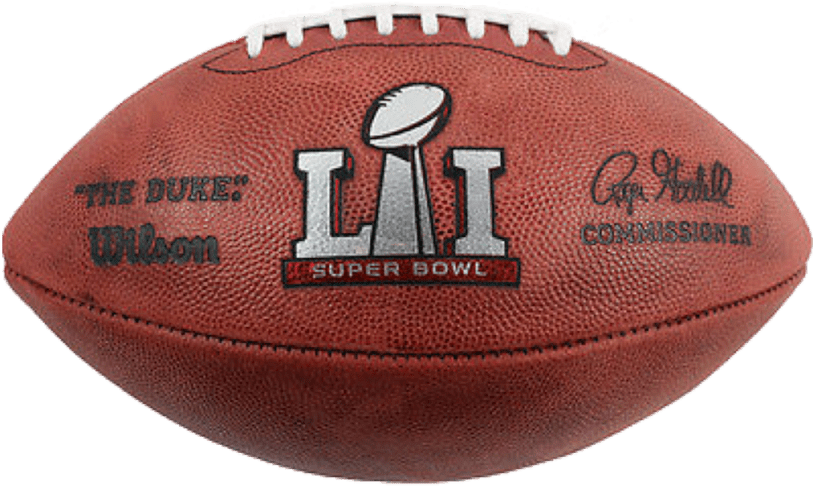 Wilson Duke Super Bowl 51 Game Football - Tom Brady Autographed Ball - Super Bowl 51 Mvp Steiner (1000x1000), Png Download