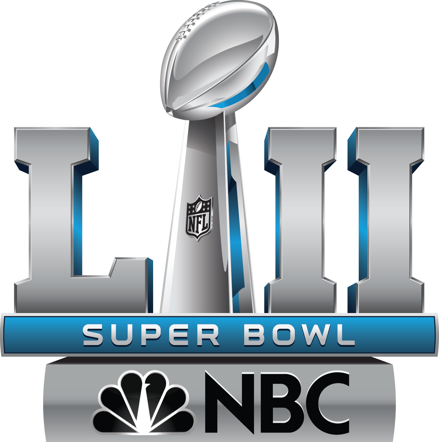 Nbc Sports Announces Super Bowl Lii On Air Team For - Super Bowl Liii Cbs (1422x1432), Png Download