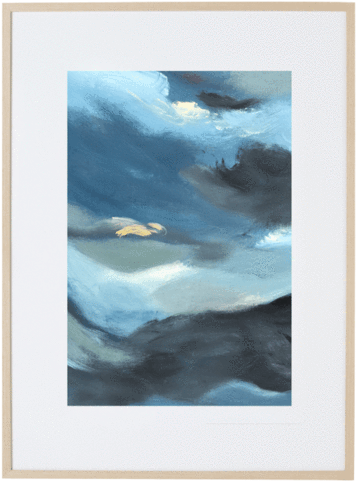 Blue Storm 2v - Painting (480x480), Png Download