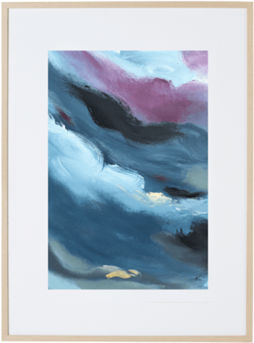 Blue Storm 1v - Painting (480x480), Png Download