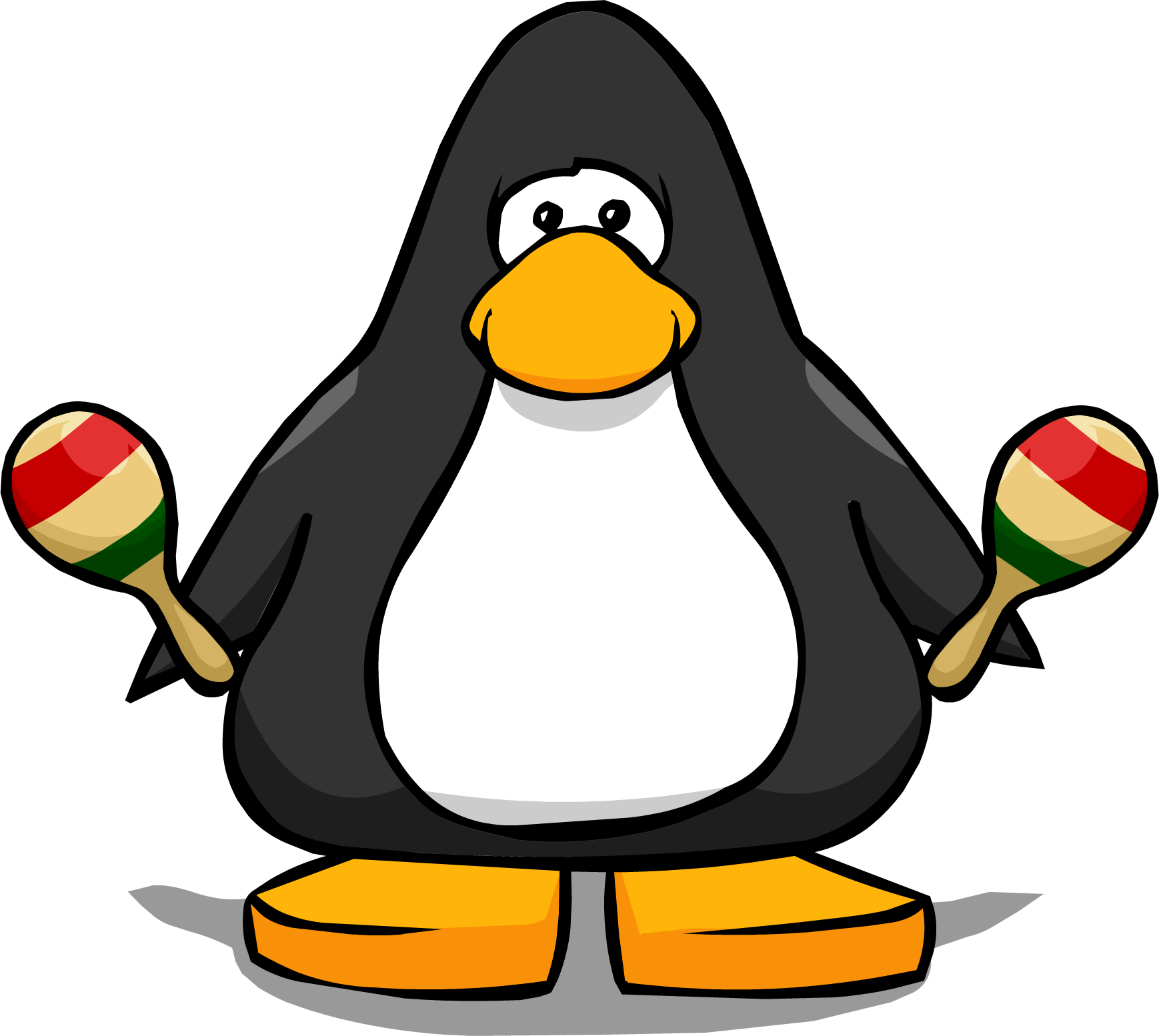 Pair Or Maracas 1 - Club Penguin Maracas (1738x1554), Png Download