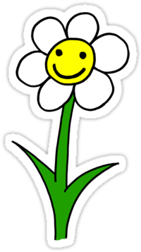 Elegant Cartoon Flower Flower Cartoon Png Clipart Best - Happy Cartoon Flower (375x360), Png Download