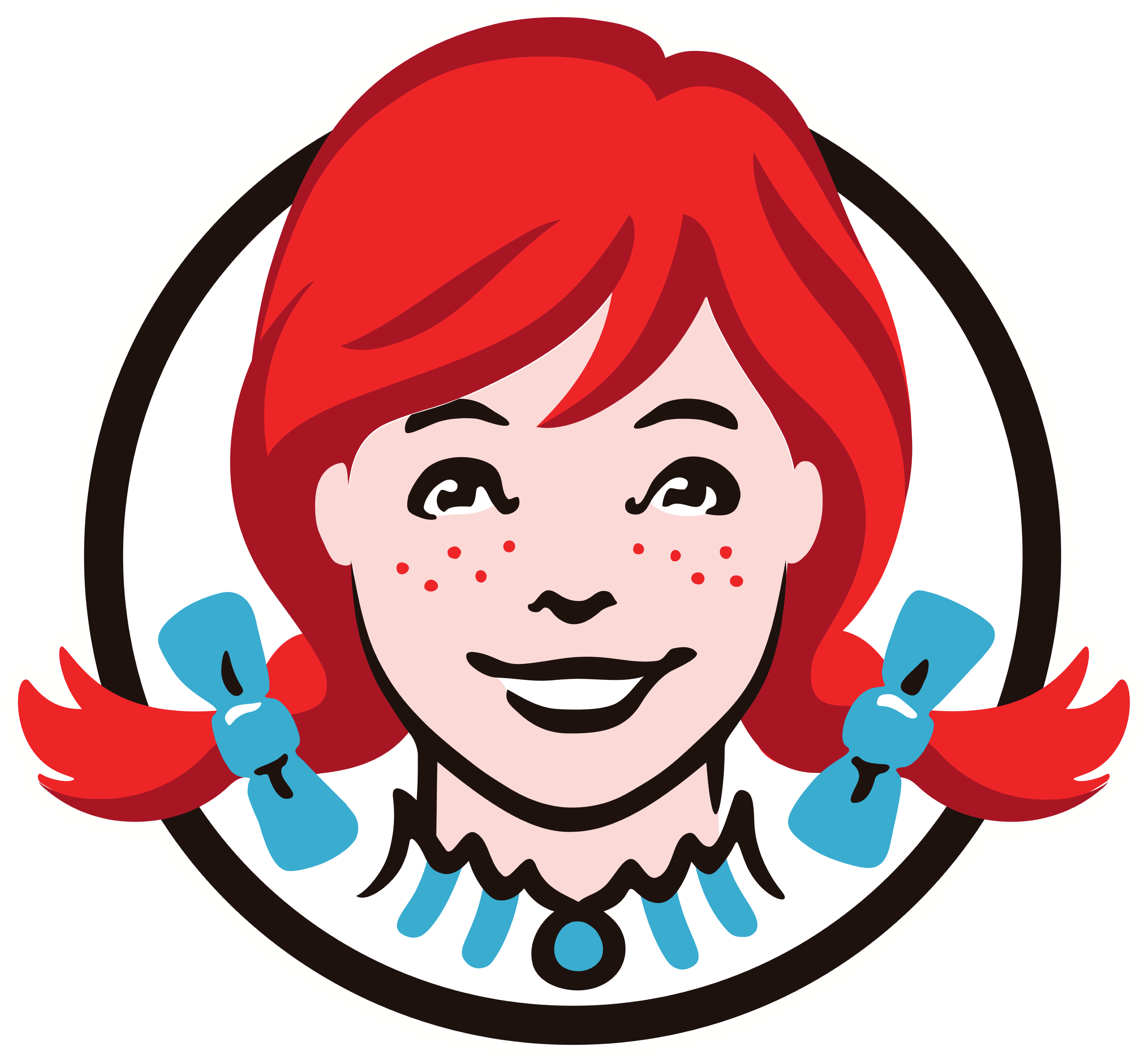 Wendy's Logo, Girl - Wendy's Logo Png (4500x4182), Png Download