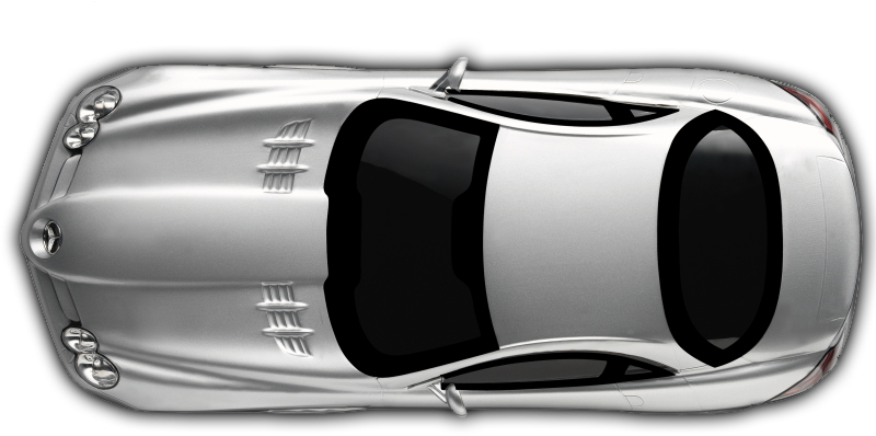 Car Png Top Transparent Car Top - Car Top View Png (800x453), Png Download