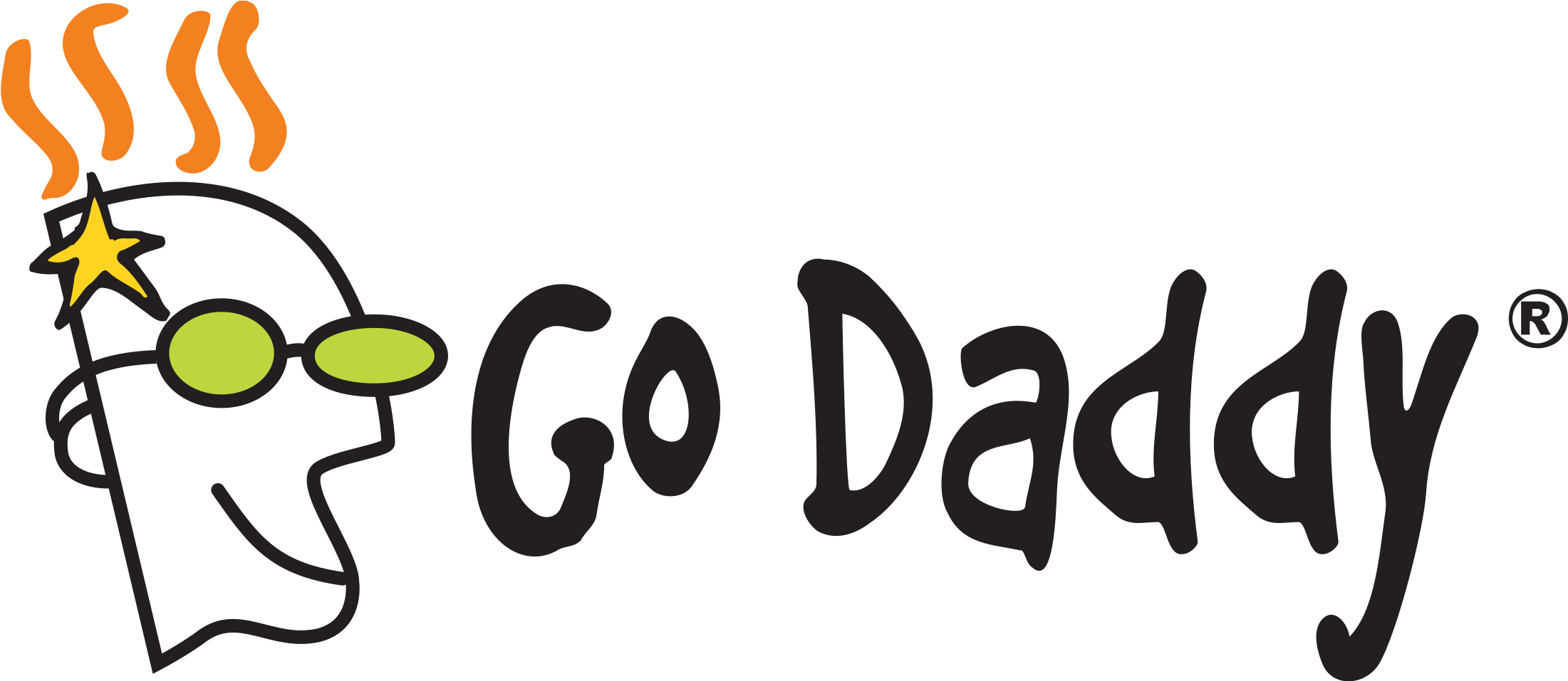 Sponsor Logo - Go Daddy Logo Png (1280x558), Png Download