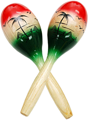 Cp Wood Maracas - Latin Percussion Cp287 Medium Wood Maracas (451x400), Png Download