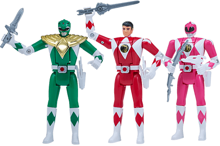 The Legacy Mighty Morphin Power Rangers Auto Morphin - Power Rangers Auto Morphin (451x300), Png Download