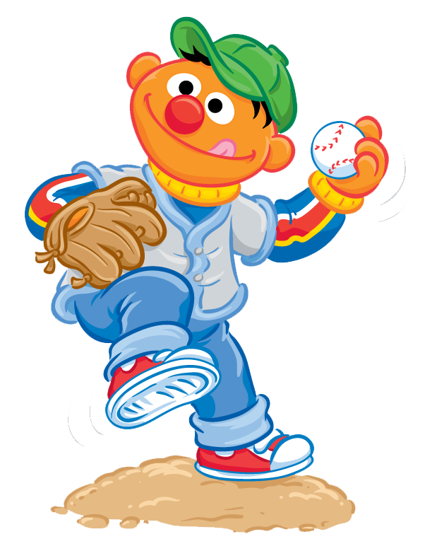 Sesame Street Clipart Seasame - Ernie Sesame Street Clipart (602x755), Png Download