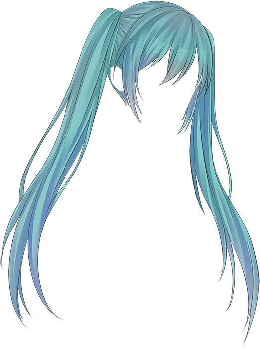 Download Hatsune Miku Hair Png - HD Transparent PNG - NicePNG.com