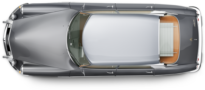 Citroën Ds - Citroen Ds Sculpture 3d (830x370), Png Download