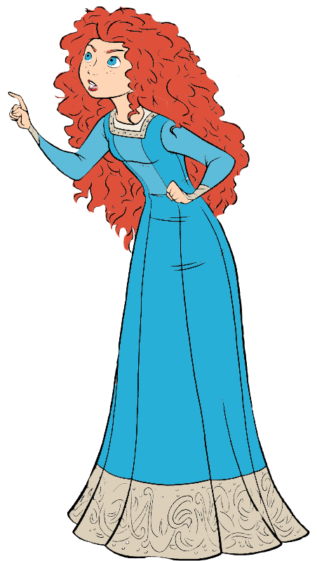 Disney Princess Clip Art Pictures - Princess Merida Clip Art (468x816), Png Download