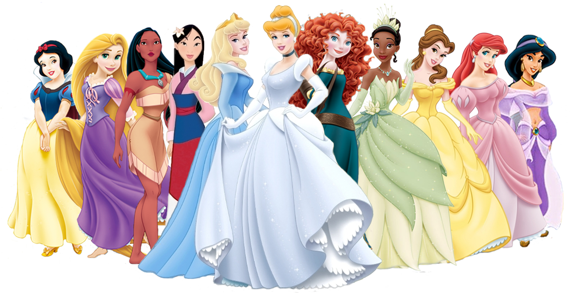 Disney - Brunette Disney Princess (1136x585), Png Download