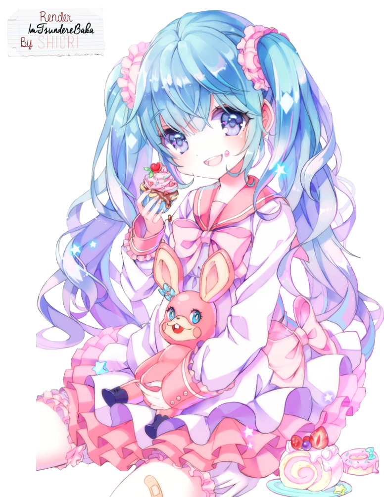 Hatsune Miku Render - Miku Miku Hatsune Kawaii (791x1011), Png Download