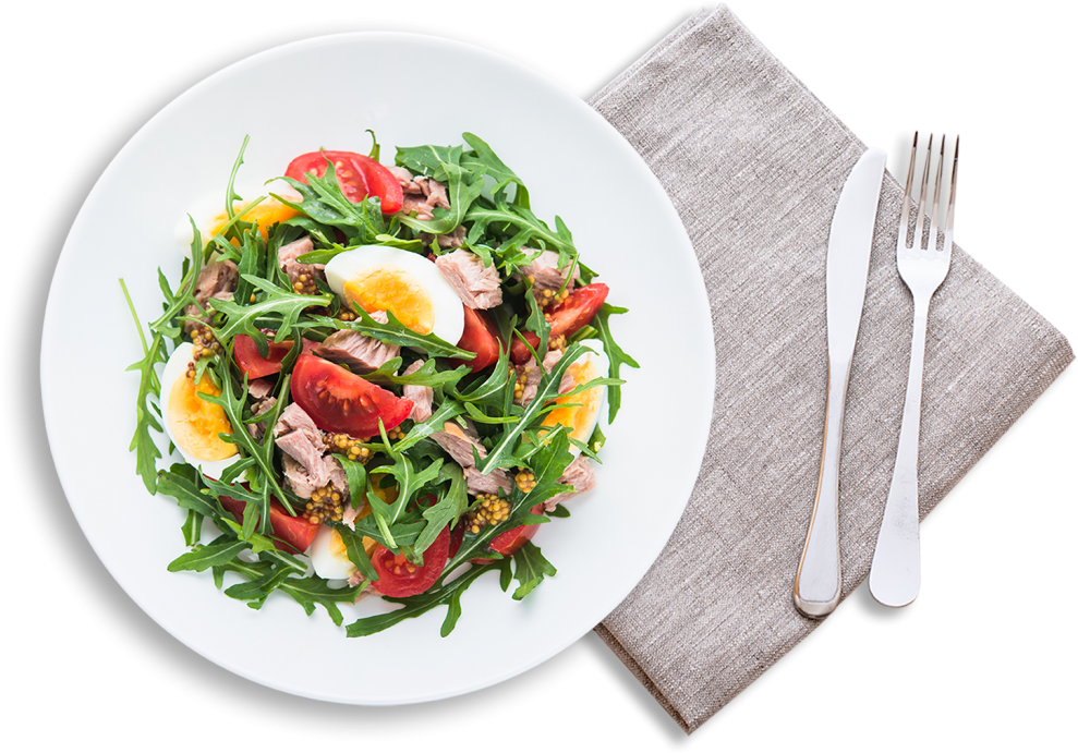 Aged Care Diet Consultants - Food Plate Top View Png (1024x715), Png Download