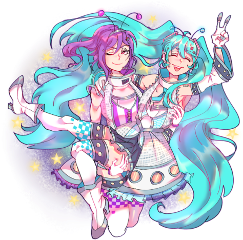 Happy Late Birthday Miku - Birthday (500x486), Png Download