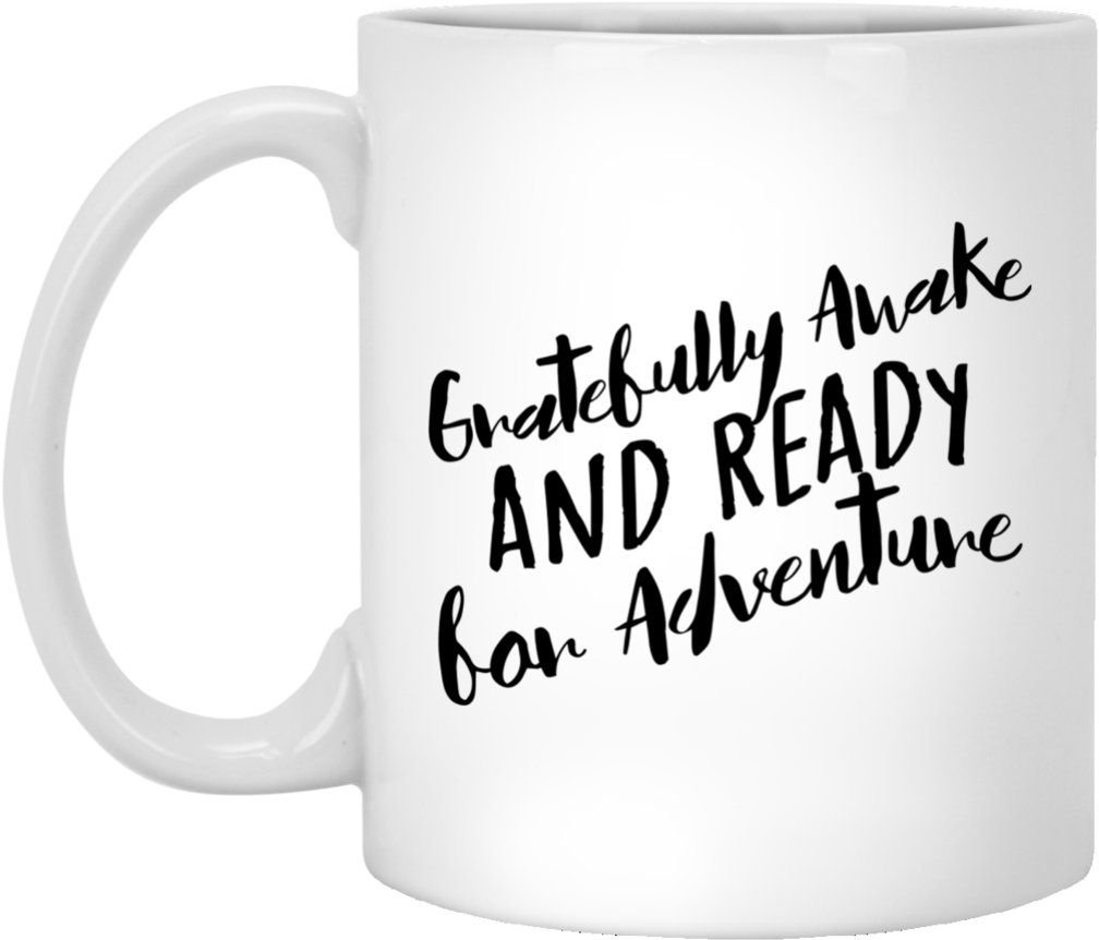 Motivational Mug Quote Print Gift Saying Gratefully - Mug (1024x1024), Png Download