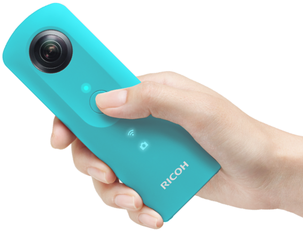 The “theta Sc Type Hatsune Miku” Has A Special Shutter - Ricoh Theta Hatsune Miku (716x588), Png Download