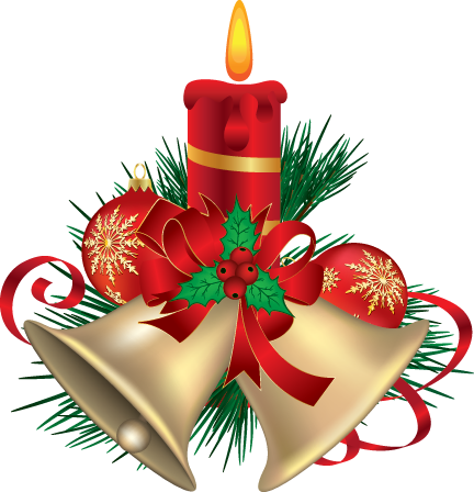 Christmas Day Menu - Christmas Candle Png Transparent (432x448), Png Download