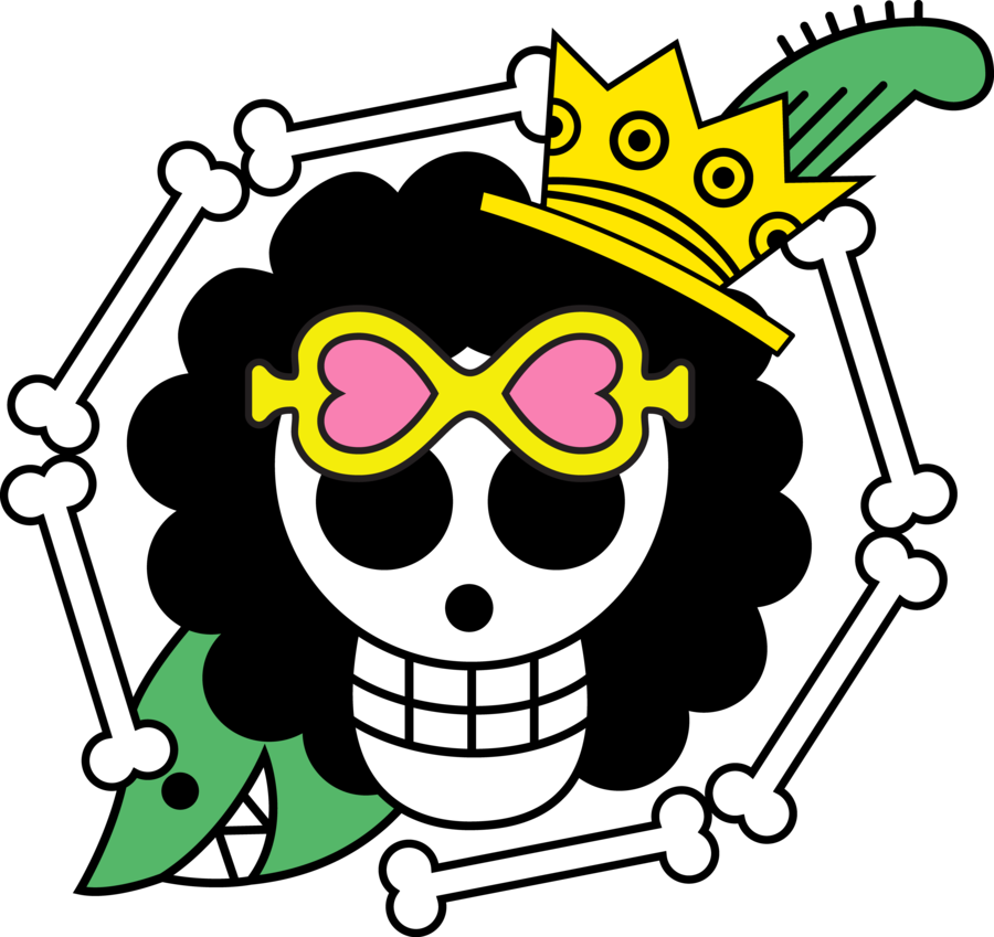 One Piece Brook Logo Ideas - One Piece Brook Jolly Roger (900x849), Png Download