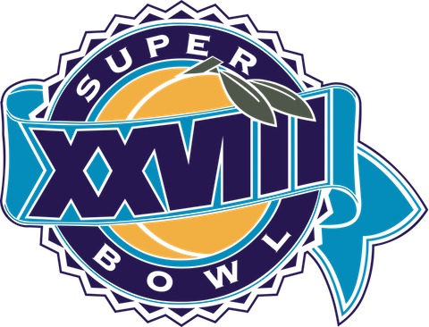 Super Bowl Xxviii - Super Bowl Xxviii Logo (480x366), Png Download