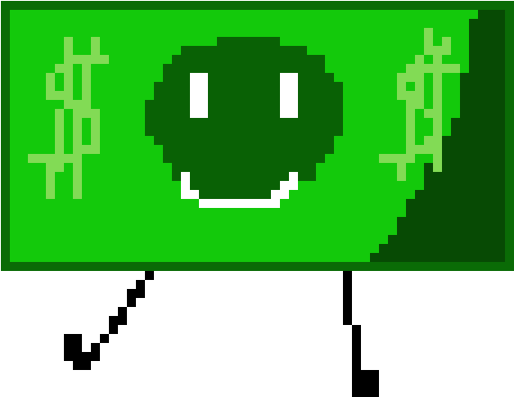 Dollarbill - Pixel Art (740x510), Png Download