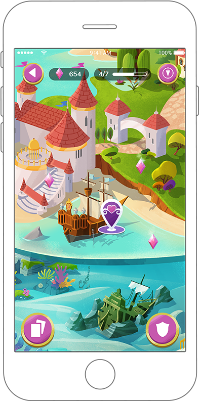 A Disney Princess Adventure - Disney Princess Vivofit Jr 2 (487x877), Png Download