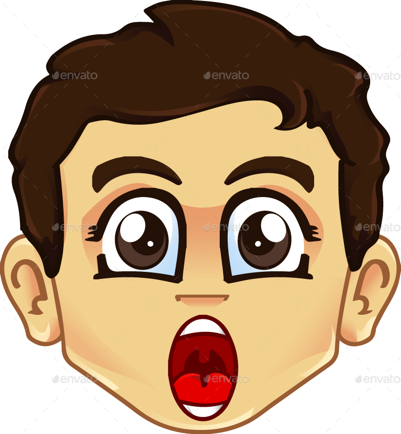 Shock - Shocked Boy Clipart Png (794x859), Png Download