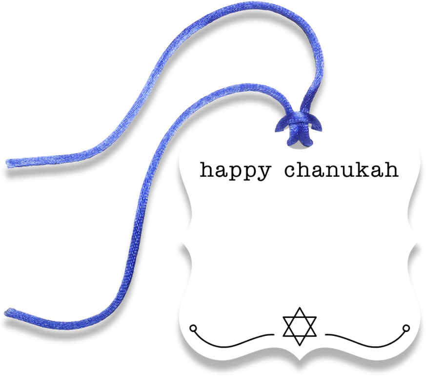 Chanukah Gift Tag (1023x790), Png Download