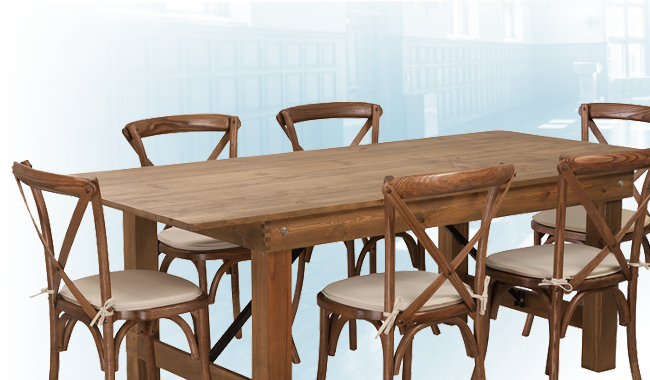 And When You Upgrade Your Greasy Spoon To A Fine Dining - Flash Furniture Hercules Series 8' X 40'' Antique Rustic (650x380), Png Download