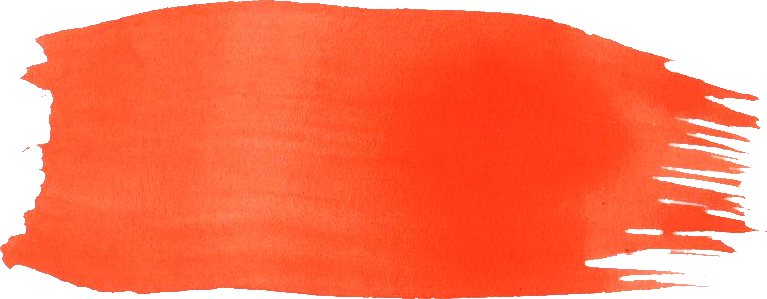 Free Download - Orange Watercolor Brush Stroke (767x299), Png Download