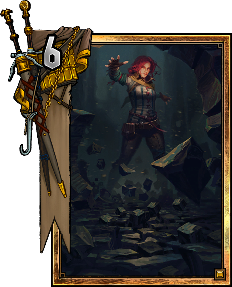 Triss - Telekinesis - Triss Gwent (775x1048), Png Download