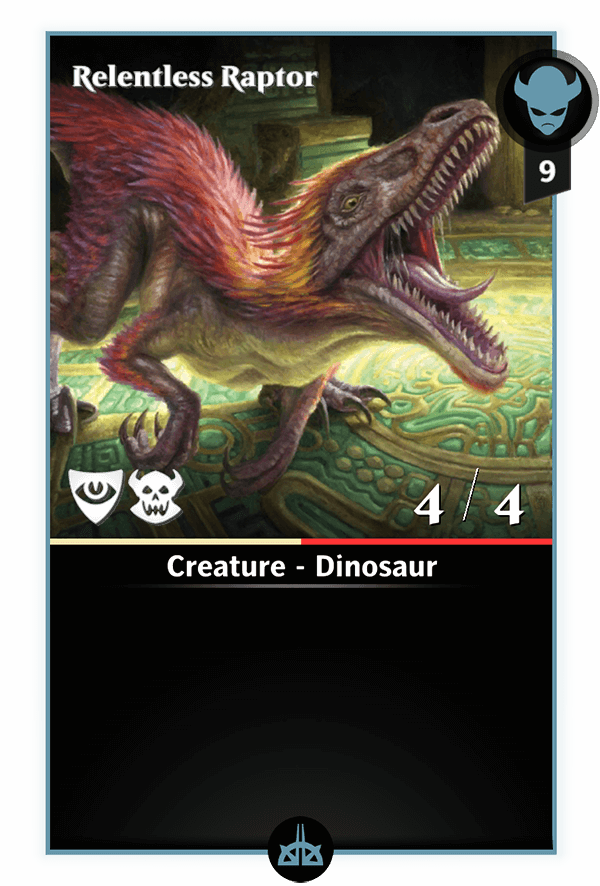 Mtg Dinosaur Art Raptor (600x886), Png Download