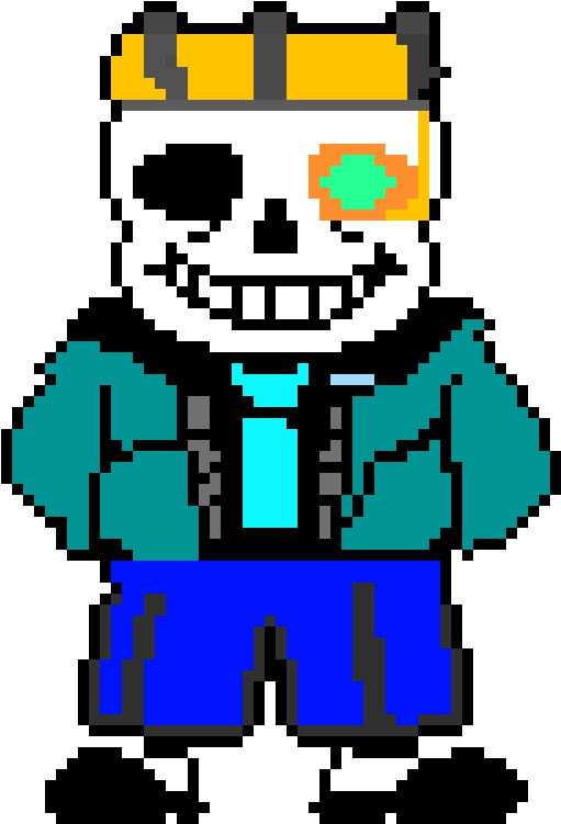 Sans - Pixel Art Undertale Sans (550x780), Png Download