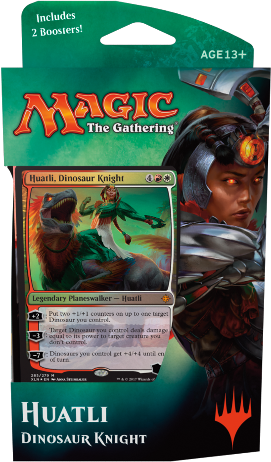 Magic The Gathering - Huatli Dinosaur Knight (638x1024), Png Download