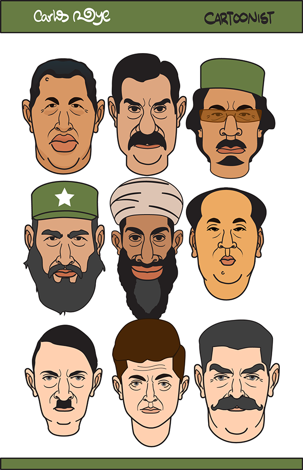 Dictators - Cartoon (600x930), Png Download