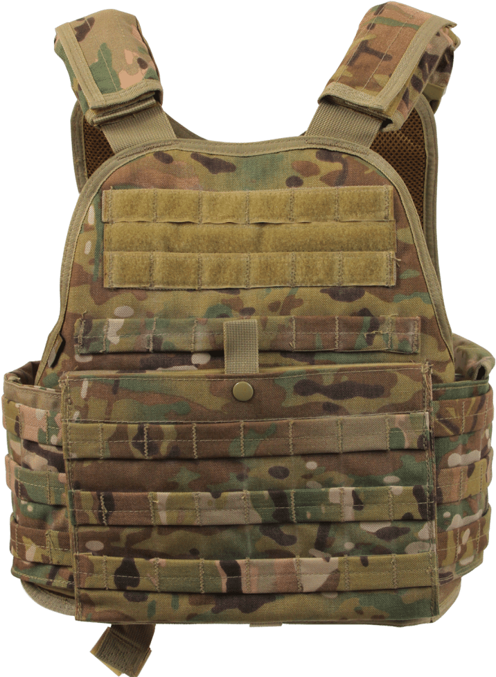 Rothco 8928 Multicam Molle Plate Carrier Vest - Black, (1024x1024), Png Download