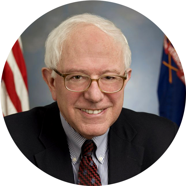 Jeb Bush - Senator Bernie Sanders (682x706), Png Download