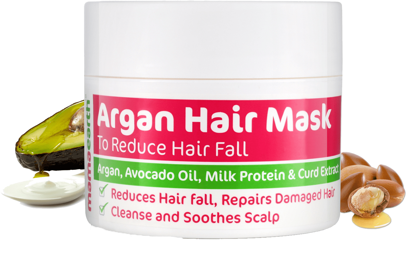 Avocado Hair Mask Png Svg Download - Mamaearth Argan Hair Mask - 200 Ml (1490x1053), Png Download
